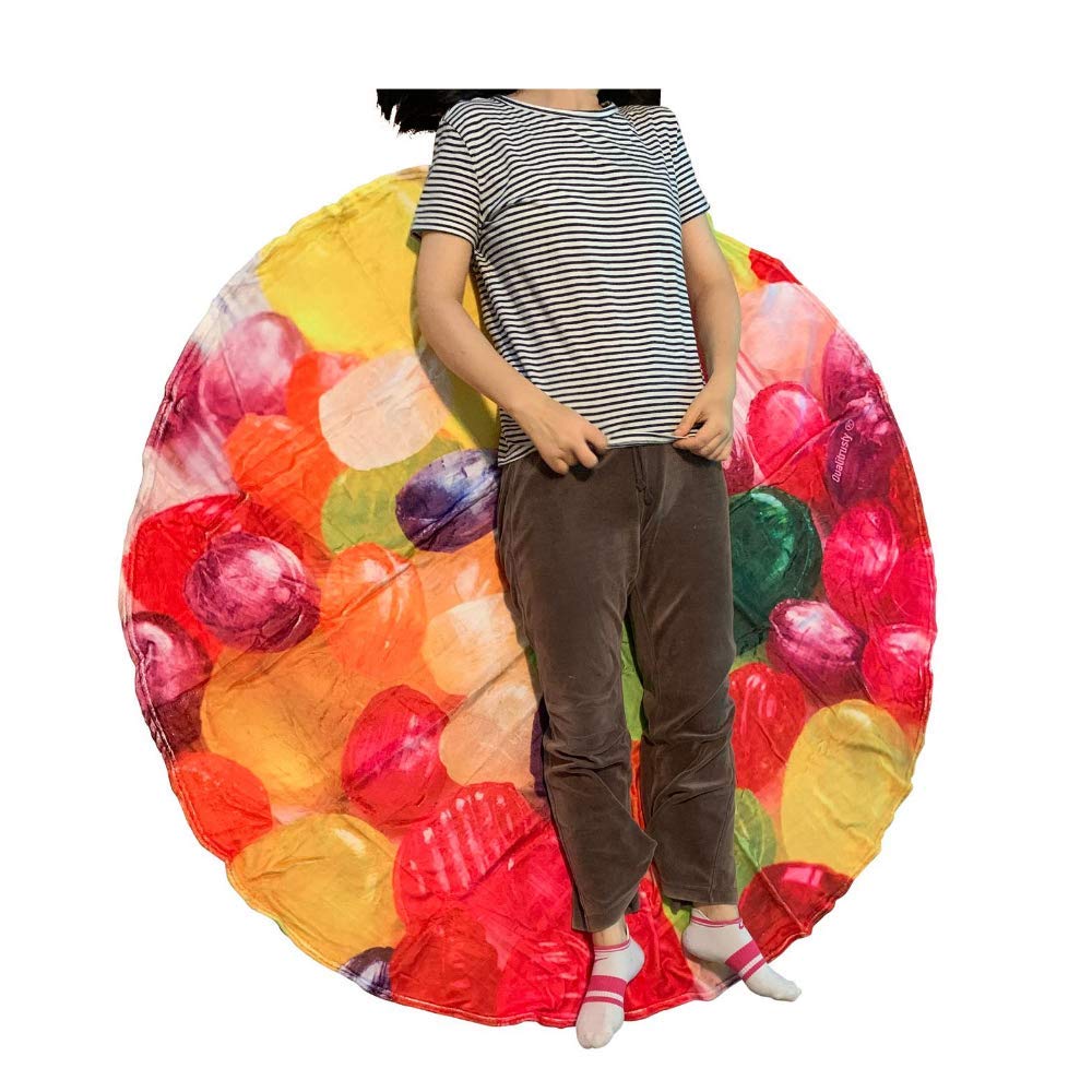 Soft Fluffy Candy Plush Blanket for Adults & Kids - Giant 60