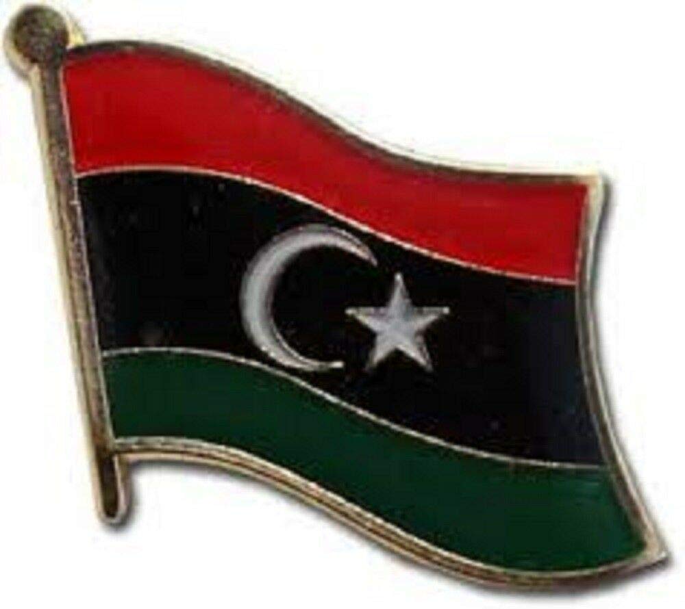 50 Pack Libya Country Flag Lapel Pins for Bike Hats & Motorcycle Accessories - Durable Studs for Clothes & Caps - Perfect for Bikers, Collectors & Patriotic Events