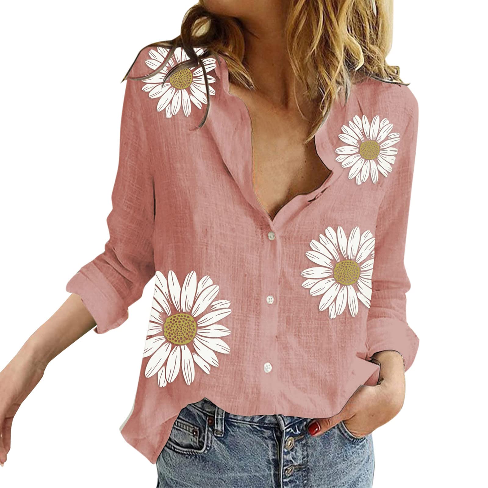 Women's Long Sleeve Crewneck Tunic Blouse - Fall Work Tops & Basic Tee Shirts for Office & Casual Wear | 2022 Fashion