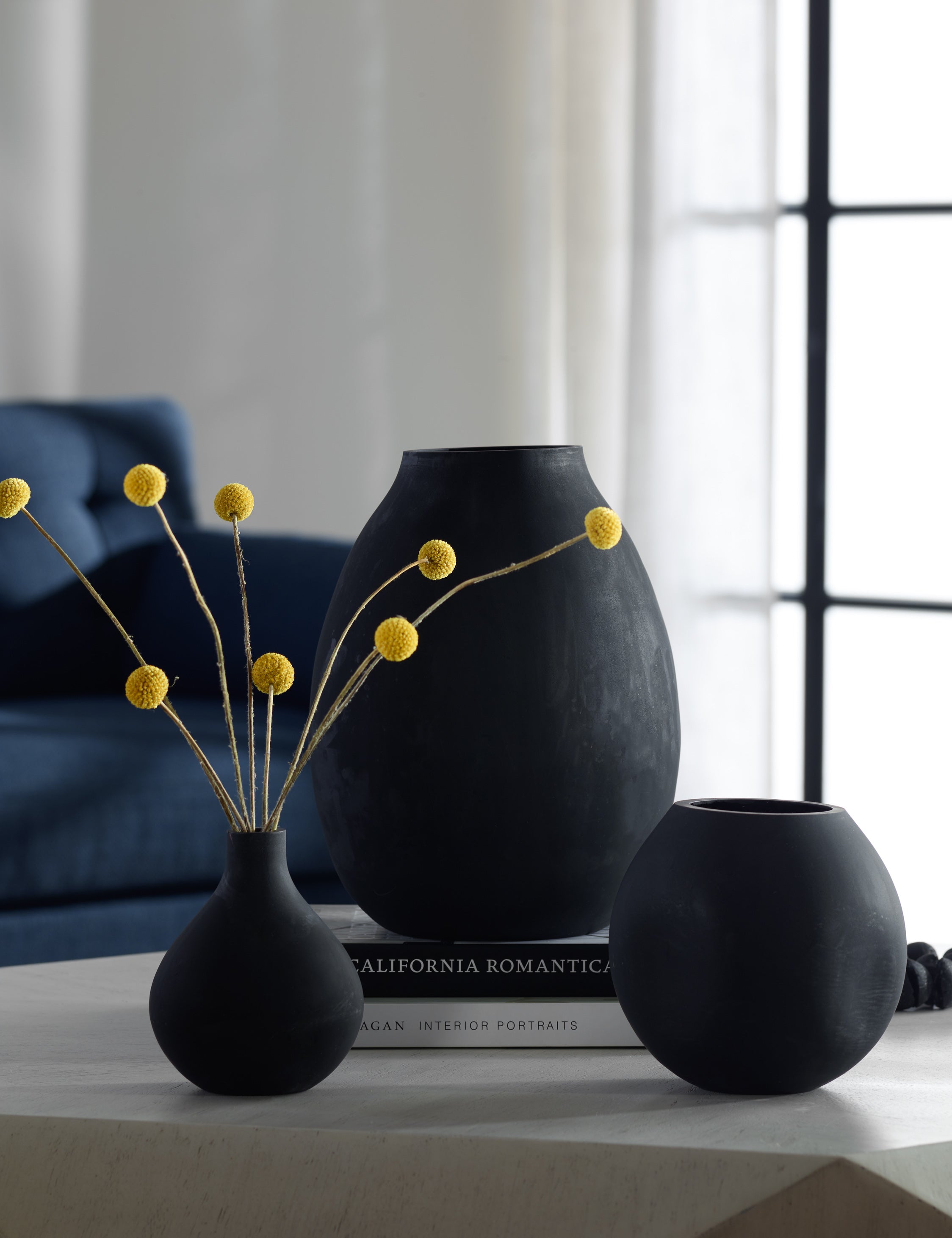 Premium Calida Glass Vases Set of 3 - Elegant Home Decor for Centerpieces, Wedding Decorations & Living Room Tabletop Display