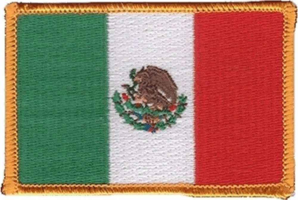 Mexico Flag Iron-on Embroidered Patch - Patriotic Sew-on Badge for Jackets, Bags & Hats - DIY Customization for Clothing & Accessories - Perfect for National Pride, Costume Parties & Craft Projects