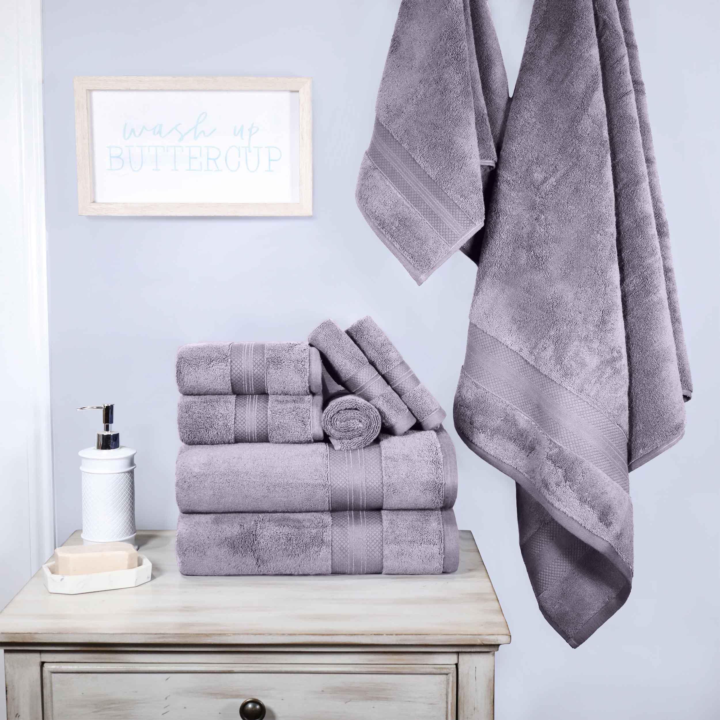 Premium 9-Piece Ultra Plush Turkish Cotton Towel Set - Highly Absorbent, Soft & Luxurious Bath Towels for Spa, Hotel, and Home Use