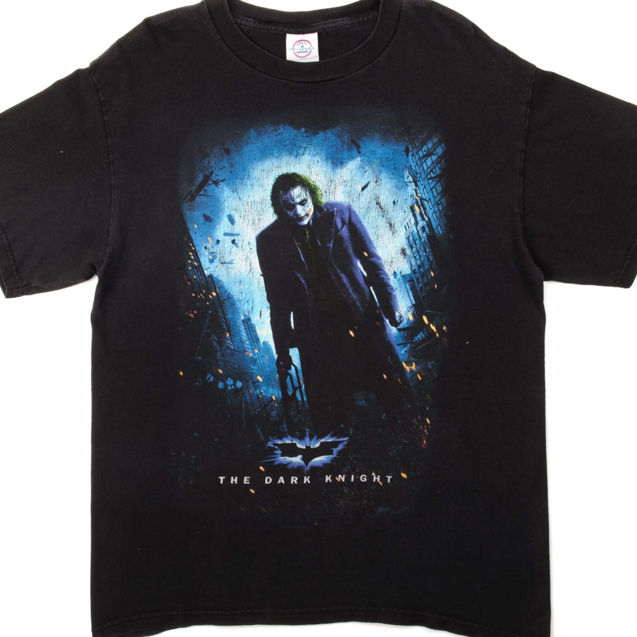 Vintage Batman The Dark Knight Joker Graphic Tee Shirt - Medium Size - Cool Superhero Movie Merchandise for Fans & Collectors - Perfect for Cosplay, Comic Con & Halloween Costumes