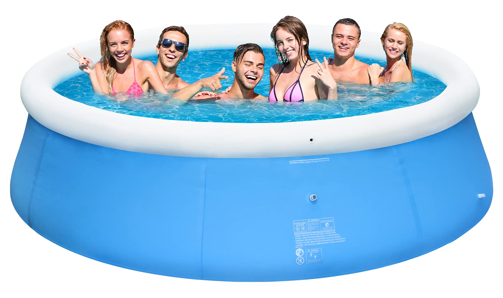 Future Way 12ft x 36in Above Ground Swimming Pool for 6 Adults or 8 Kids - Sturdy & Easy Setup Backyard Pool for Outdoor Summer Fun, Family Gatherings, and Kids' Water Play