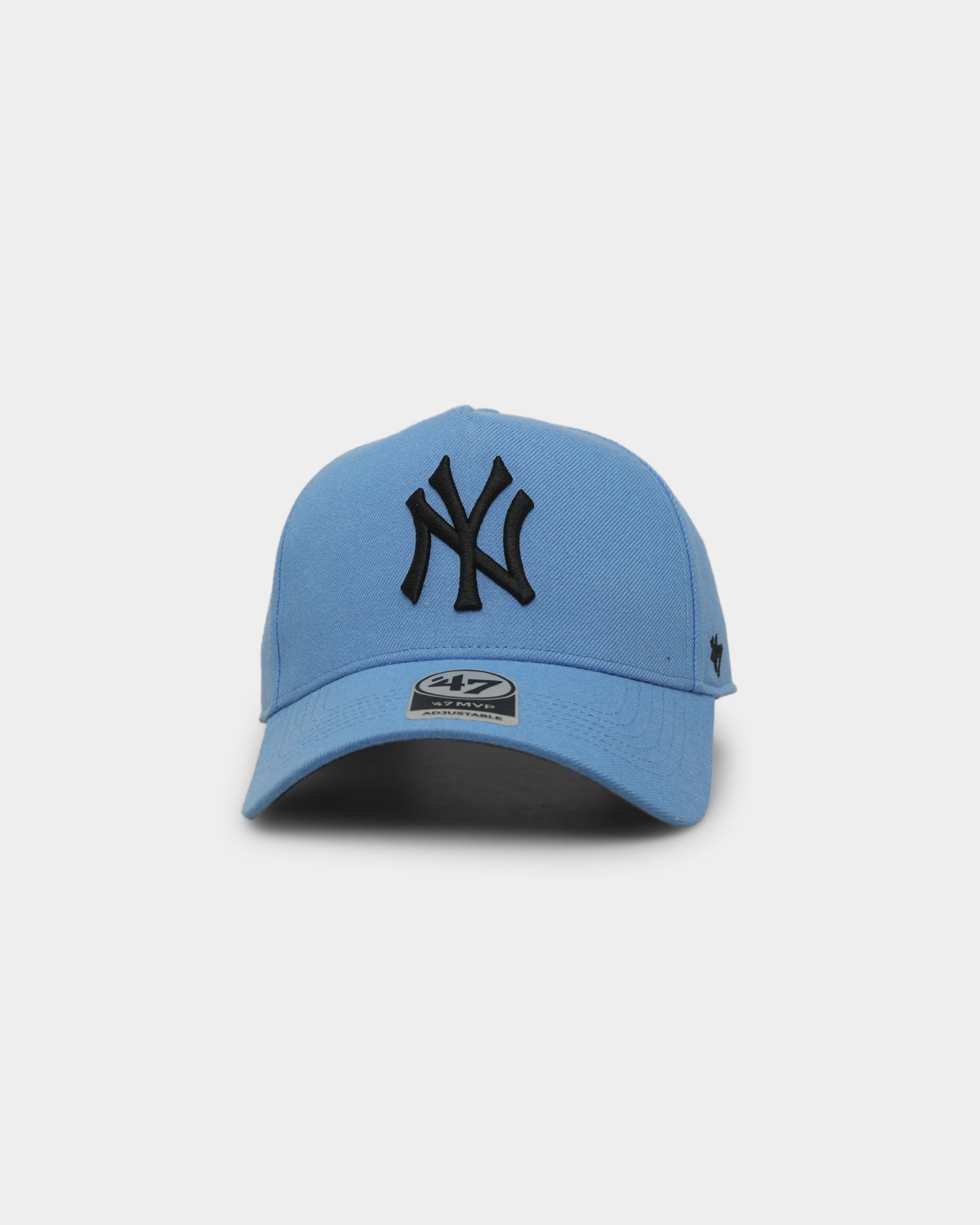 New York Yankees MVP 47 Brand Snapback Hat - Periwinkle Blue Adjustable Baseball Cap for Men & Women - Perfect for Games, Fan Gear & Streetwear Fashion