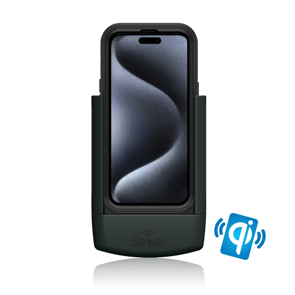 iPhone 15 Pro Wireless Charging Car Mount - Compatible with OtterBox Defender Case, Hands-Free Charging Holder for Safe Driving & Road Trips