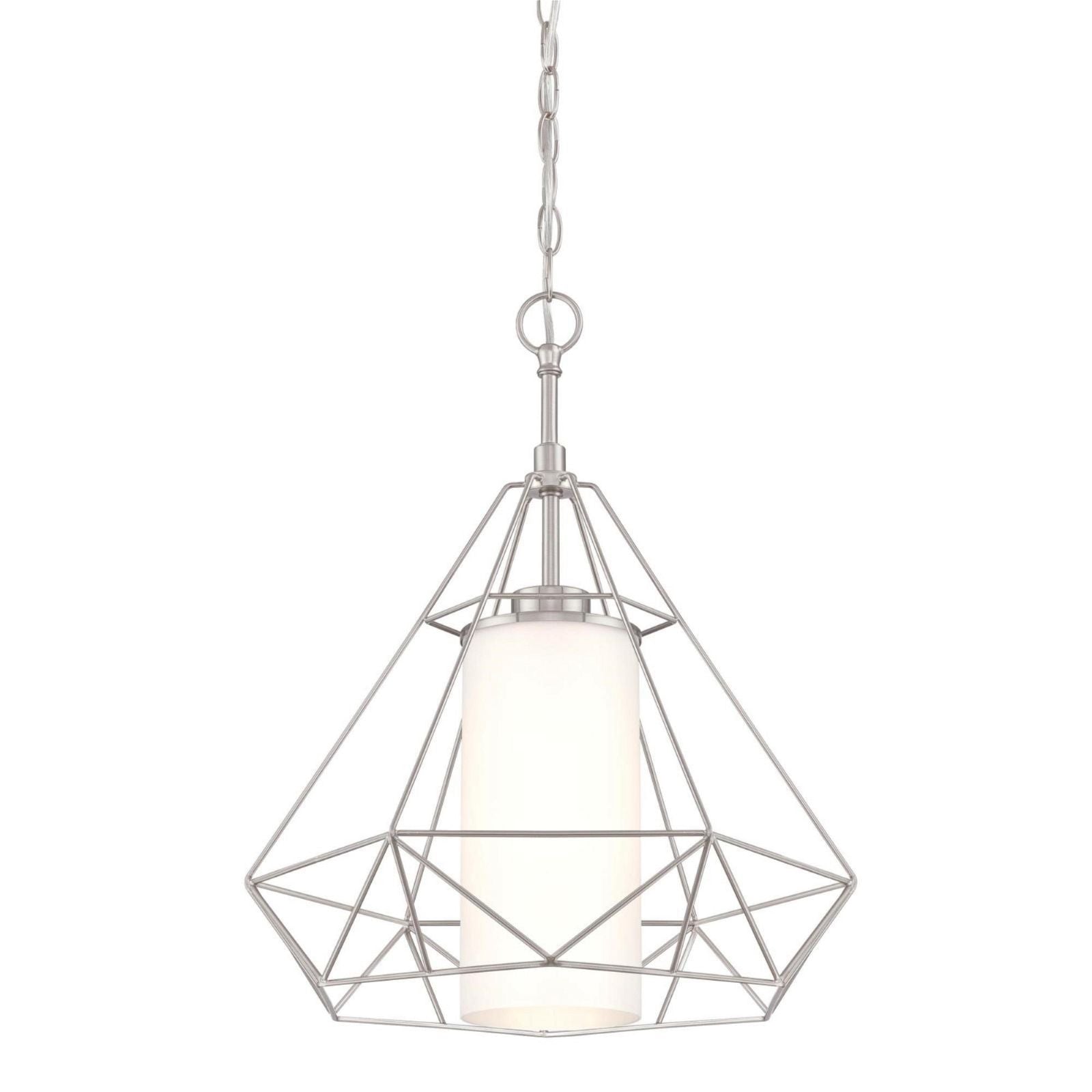 Westinghouse Modern Glass Float Pendant Light - Stylish Hanging Ceiling Fixture for Kitchen Island, Dining Room, and Bedroom Lighting
