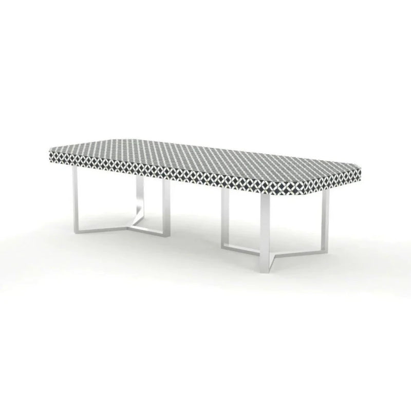 Handmade Modern Bone Inlay Dining Table - 6 Seater Black & White with Brass Legs | Elegant Dining Room Furniture for Home & Restaurant Decor