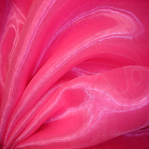 Premium Glass Organza Fabric - Fluro Pink for Wedding Decor, Party Backdrops & DIY Craft Projects