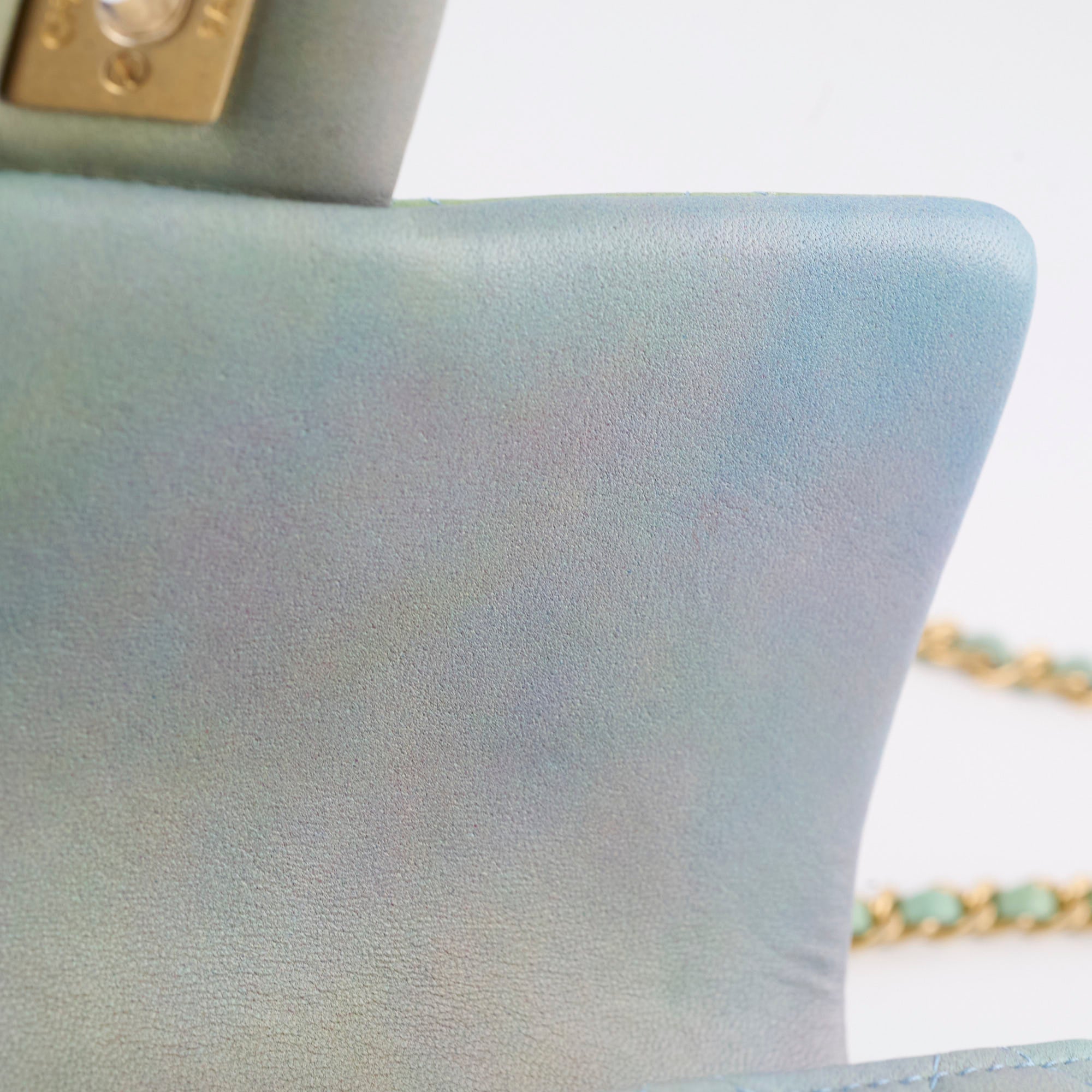 Chanel Mini Rectangular Lambskin Top Handle Bag in Ombre Green with Microchip - Perfect for Evening Events, Date Nights & Luxury Fashion Collectors