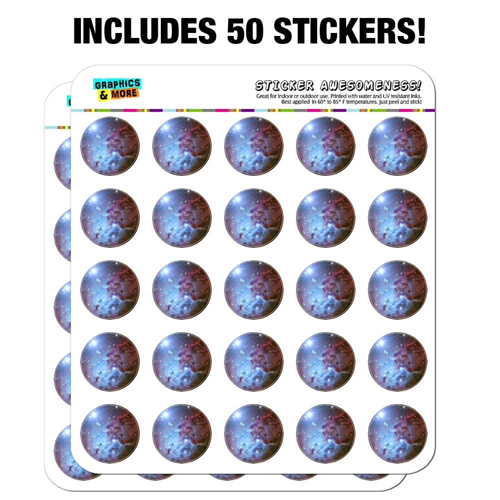 Fox Fur Nebula Monoceros Constellation Stickers for Galaxy Planner, Calendar & Scrapbooking - Perfect for DIY Crafts, Journaling & Astronomy Enthusiasts