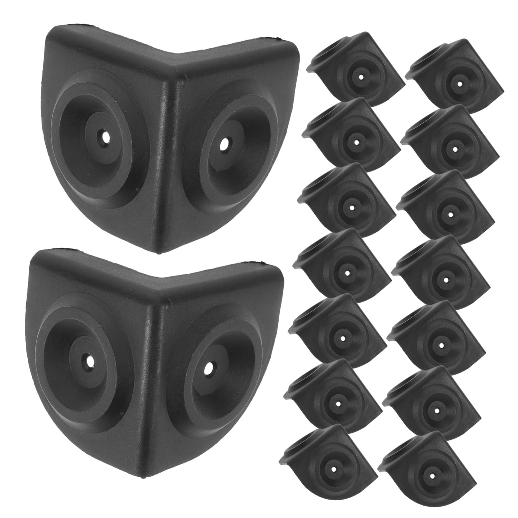 OSALADI 5 Sets Speaker Corner Guards - Anti-Collision Edge Protectors for Furniture (16 Pieces x 5) - Prevent Damage to Walls & Furniture in Home, Office, and Studio Settings