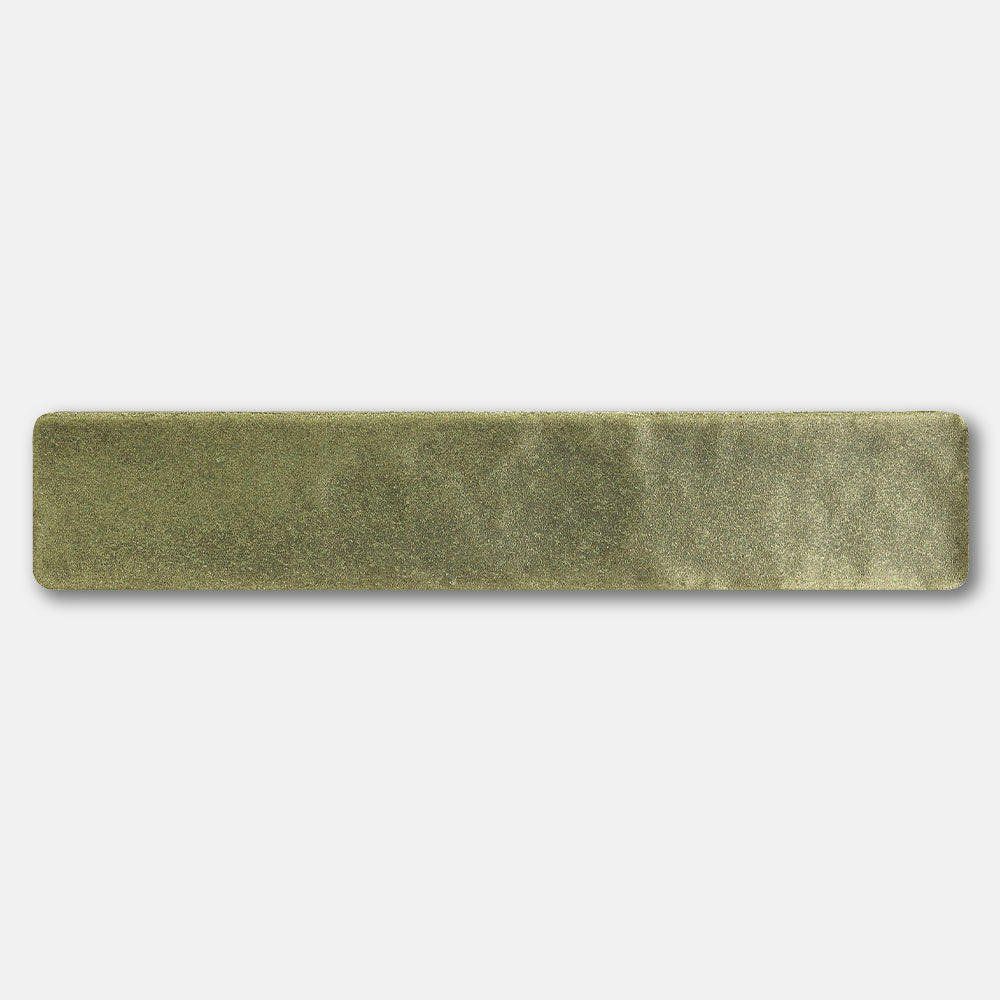 Handmade Mykonos Sage Green 50X250mm Zellige Matte Subway Tile - Perfect for Kitchen Backsplash, Bathroom Walls & Mediterranean-Inspired Home Decor
