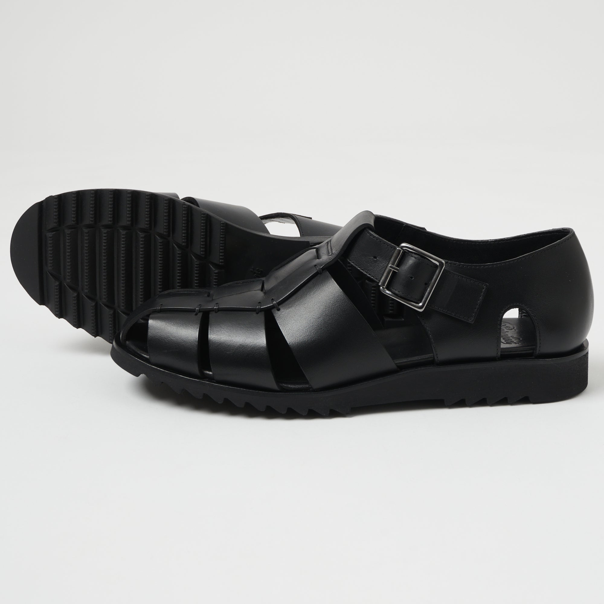 Paraboot Pacific Sandal - Black Lisse Noir Leather Sandals for Men | Comfortable & Stylish Summer Footwear for Beach, Travel & Casual Wear