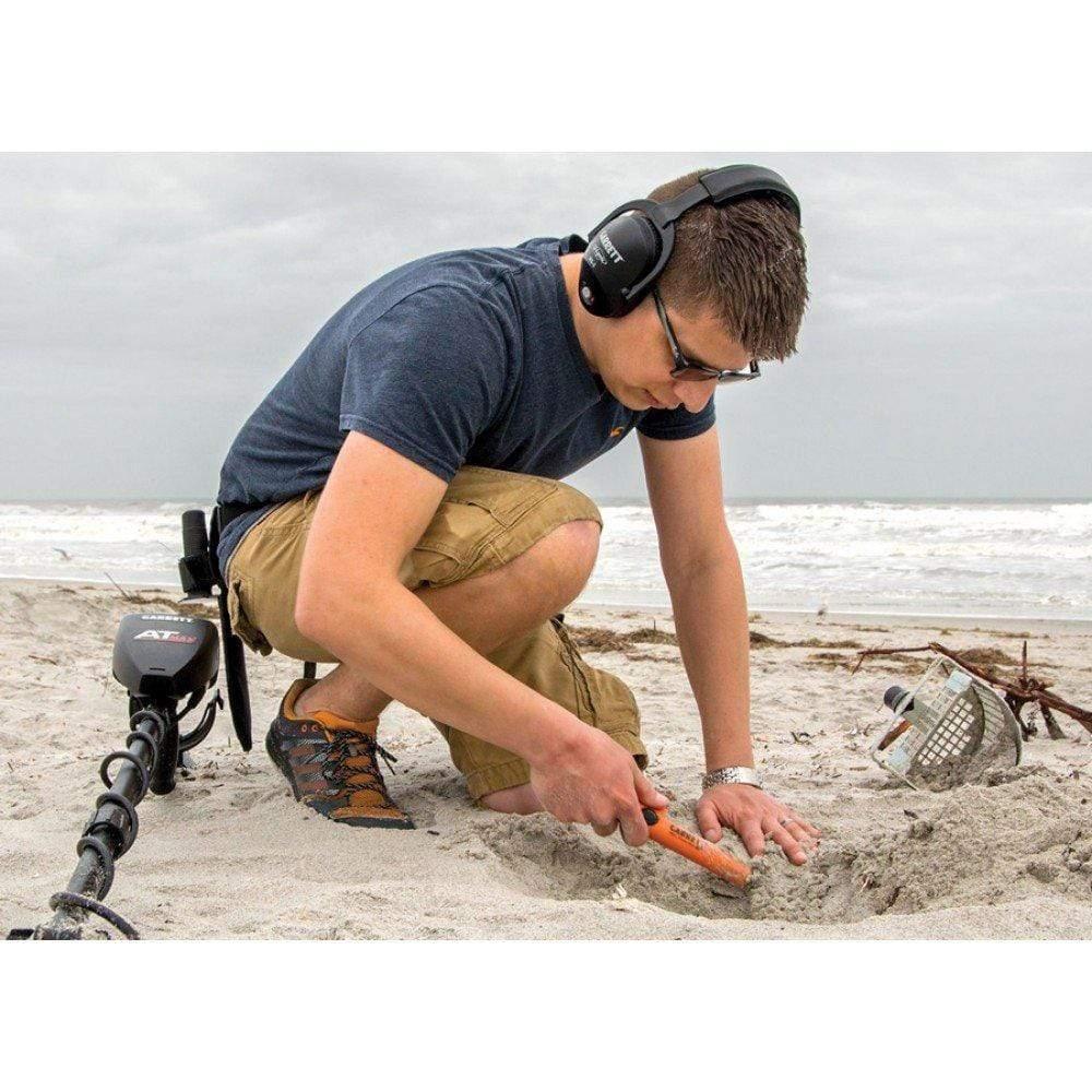 Garrett Pro Pointer AT Z Lynk Metal Detector Pinpointer with MS-3 Wireless Headphones - Waterproof & Wireless for Treasure Hunting, Beach Searching & Gold Prospecting