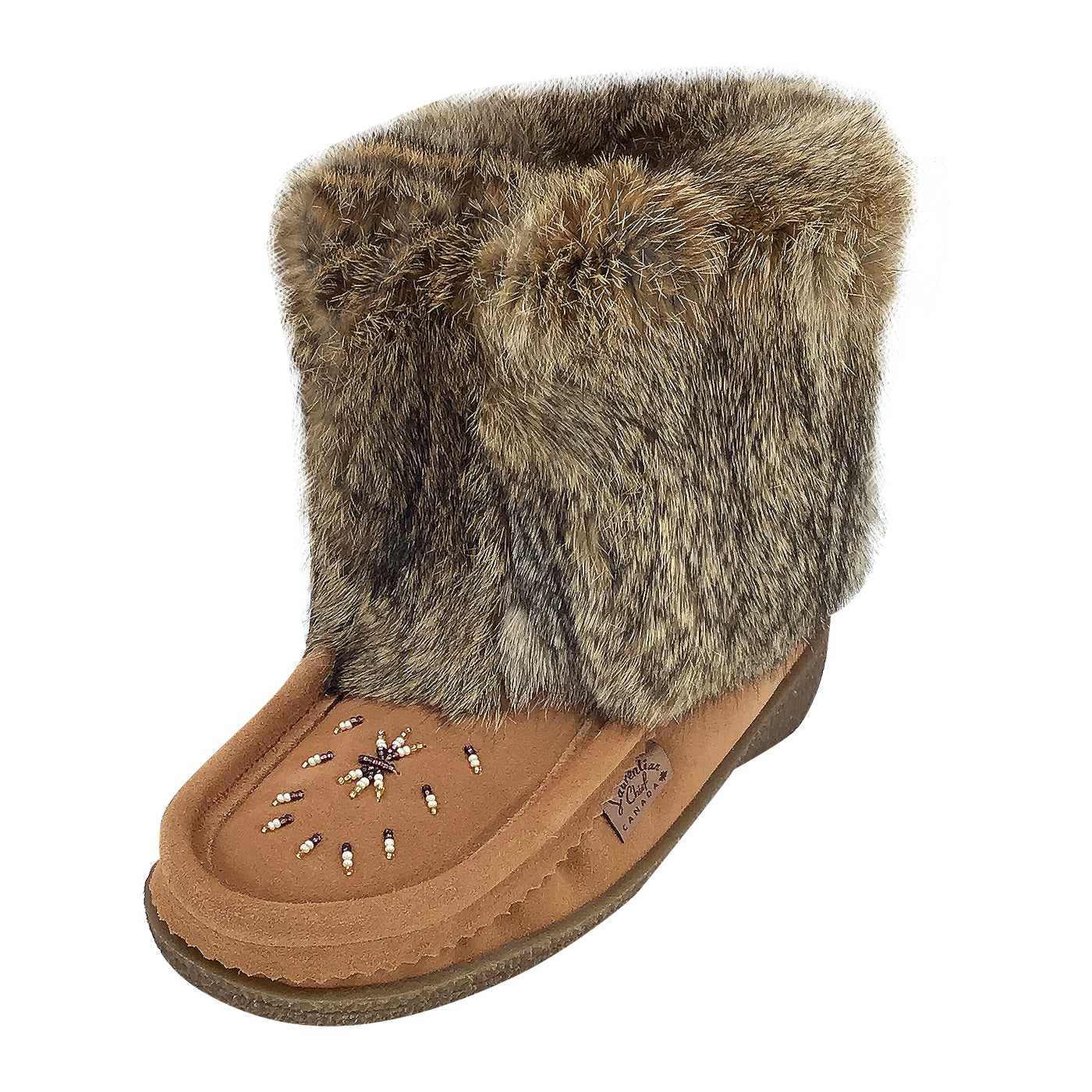 Women's Warm Rabbit Fur Mukluks - Cozy Winter Boots for Cold Weather, Indoor & Outdoor Use - Perfect for Snow, Hiking, and Casual Wear