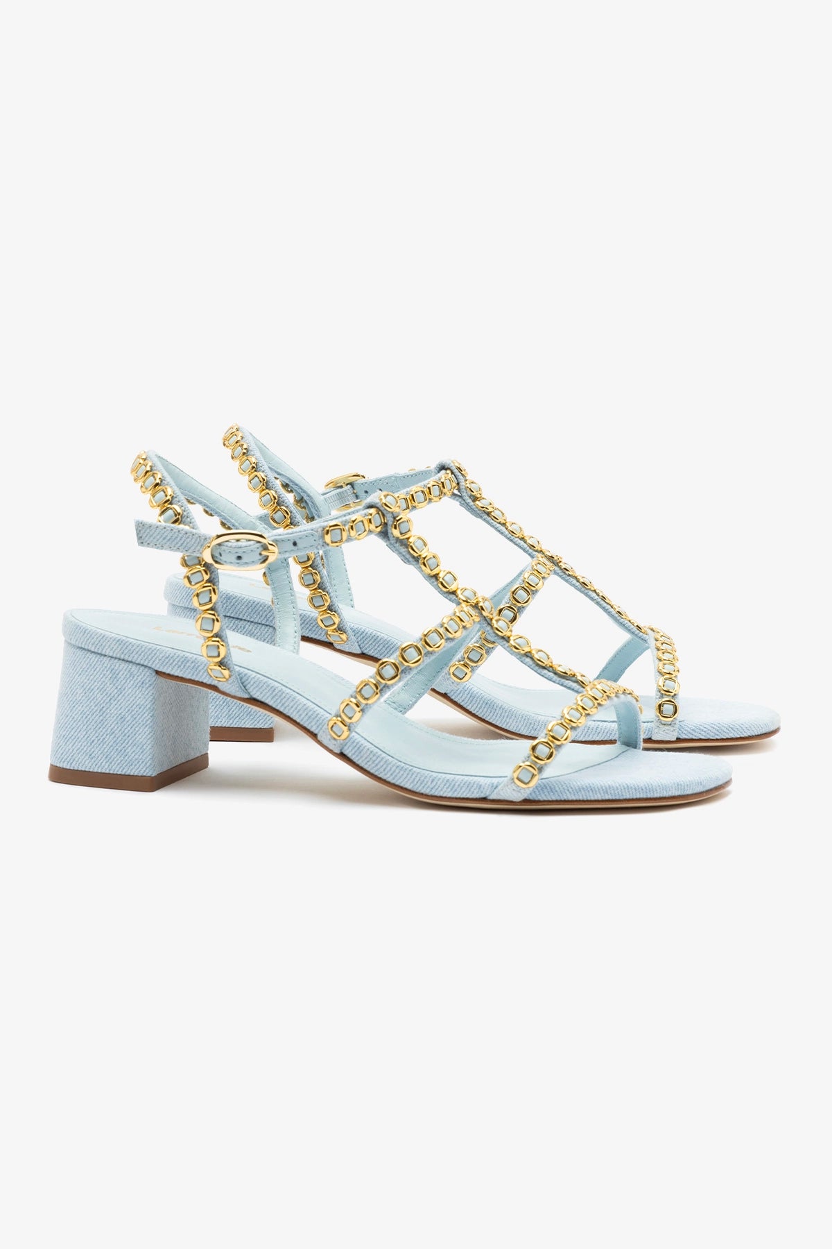 Milanina Block Sandal Women's Shoes - Comfortable Denim Platform Sandals for Summer | Casual Outfit, Beach Vacation & Everyday Wear
