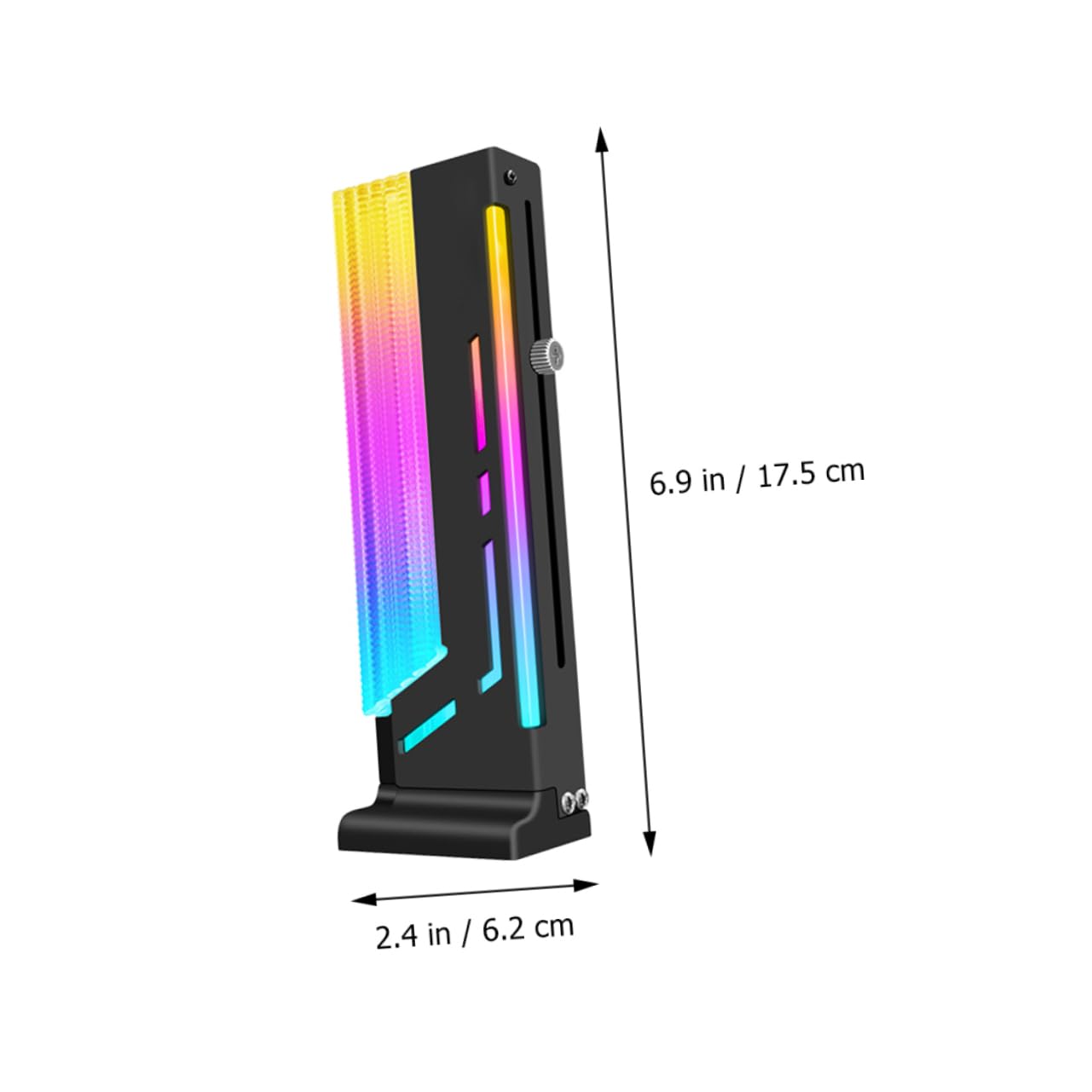 PartyKindom 2-Pack Magnetic GPU Bracket - Heavy Duty Graphics Card Support Mount with LED Lighting for PC Case, Computer Build & Gaming Setup - Perfect for Vertical GPU Installation, Cable Management & RGB Customization