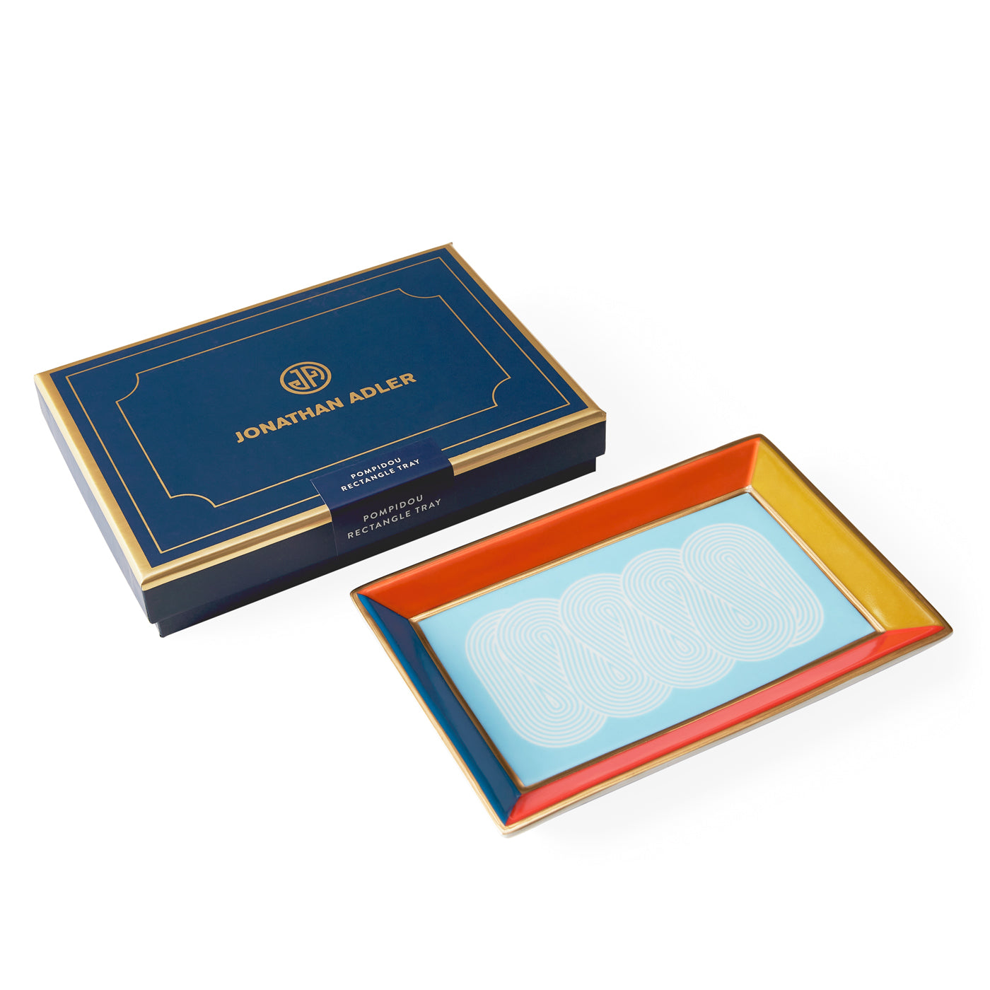 Pompidou Rectangle Serving Tray - Modern Acrylic Tray for Dining, Bathroom, Office & Home Decor - Perfect for Organizing, Entertaining & Display
