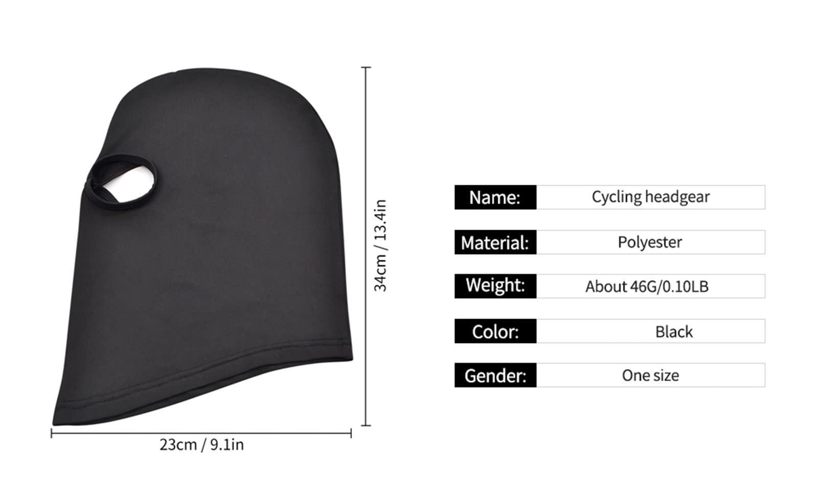 3 Hole Full Face Mask for Men & Women - Breathable Thin Balaclava for Motorcycle, Bike, Hunting, Cycling, Ski & Outdoor Sports - Cold Weather Protection & UV Defense