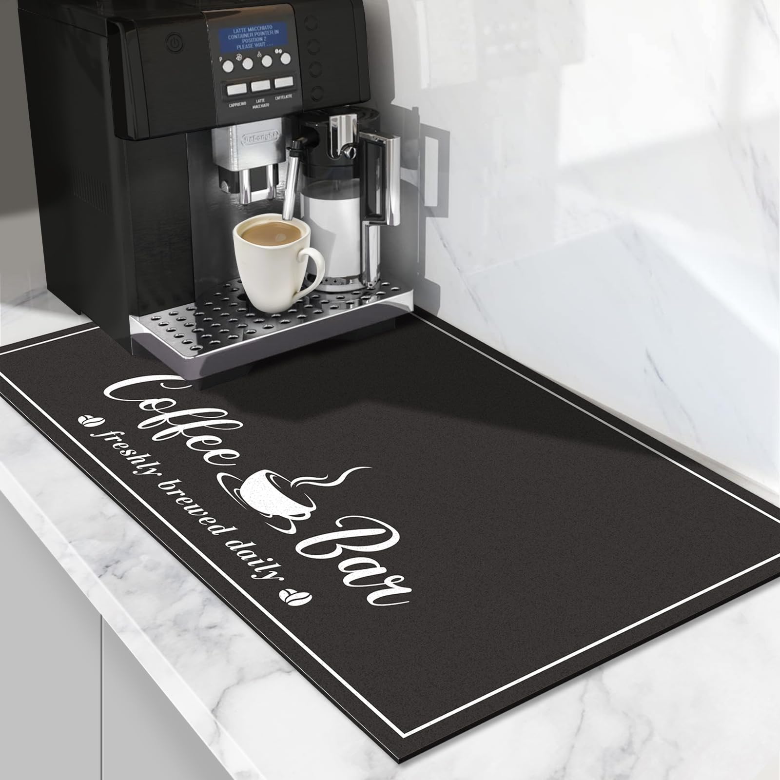 Absorbent Coffee Mat for Kitchen Counter - 12x20