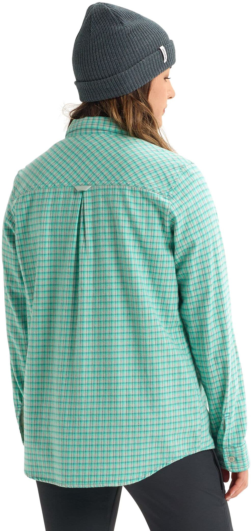 Burton Women's Grace Long Sleeve Flannel Shirt - Soft & Cozy Plaid Flannel Top for Women - Perfect for Casual Wear, Outdoor Adventures & Fall Layering