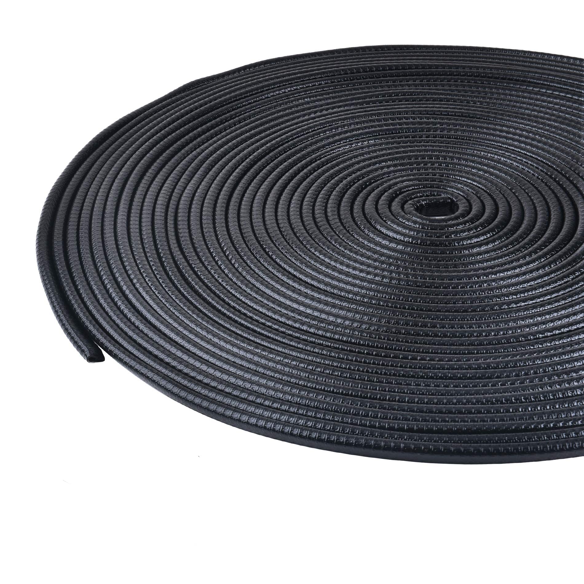 U-Shape Car Door Edge Guards 65Ft - Black Rubber Seal for Most Cars - Prevent Scratches & Dents