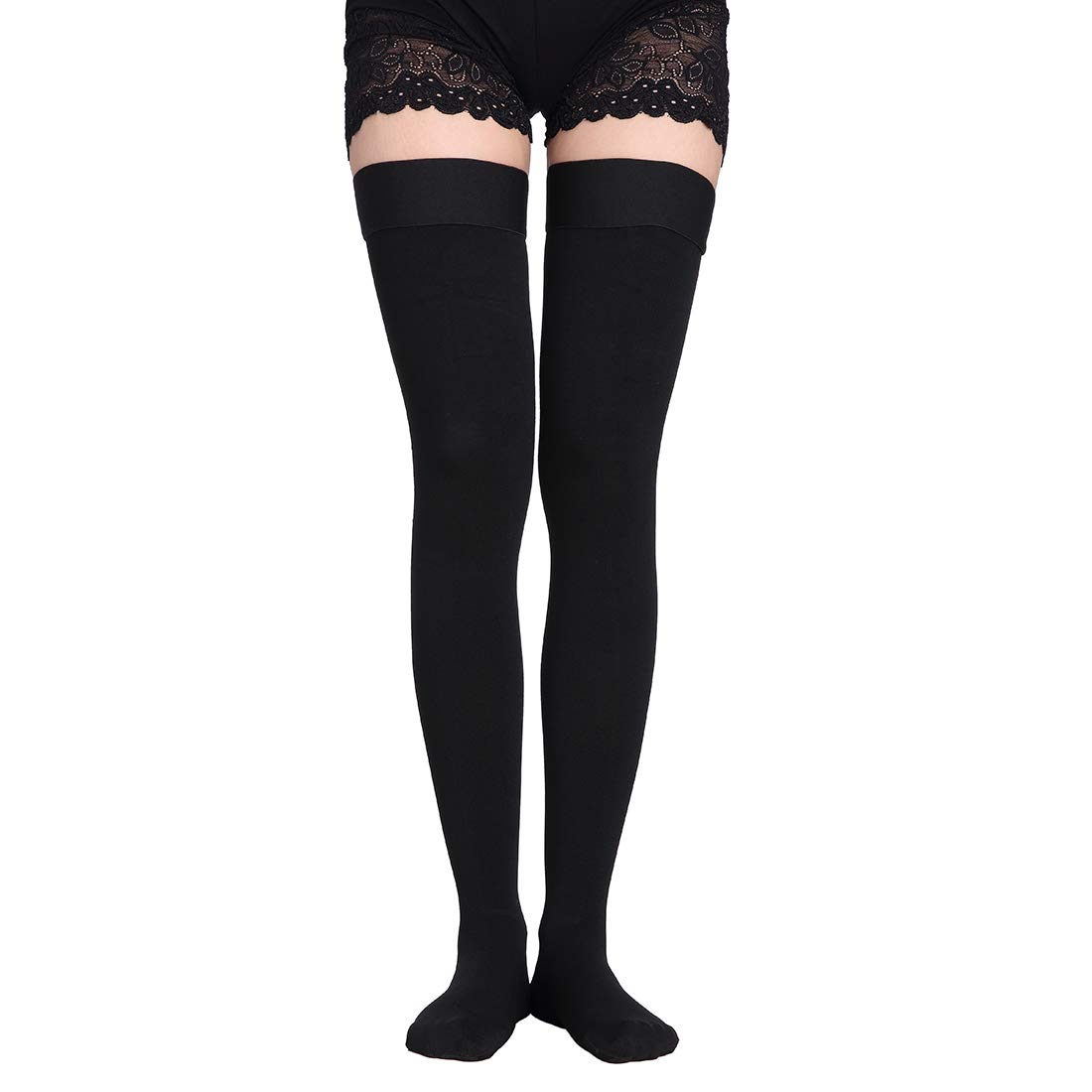 Thigh High Compression Socks for Men & Women - 20-30 mmHg Medical Grade Support Stockings for Circulation, Varicose Veins & Travel - Perfect for Nurses, Athletes & Long Flights