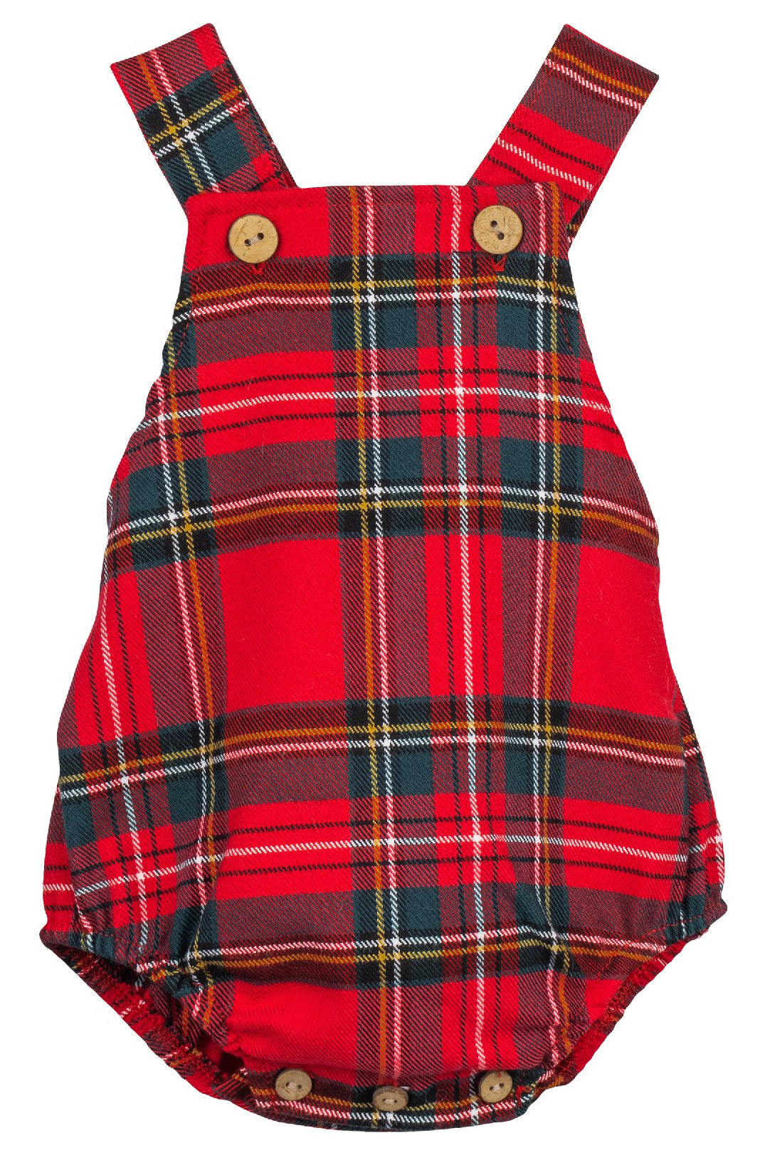 Wren Red Tartan Dungaree Romper - Stylish Women's Jumpsuit with Adjustable Straps | Perfect for Casual Outings, Music Festivals & Vintage Fashion Looks