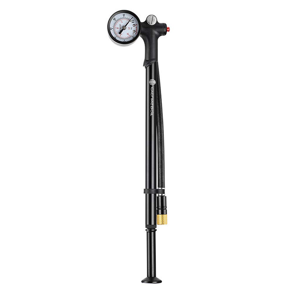 WASAGA Bike Pump, High Pressure Shock Pump for Fork, Rear Suspension and Tires, Nozzle Lever Lock with No Air Loss - Perfect for Mountain Biking, Road Cycling and Off-Road Adventures