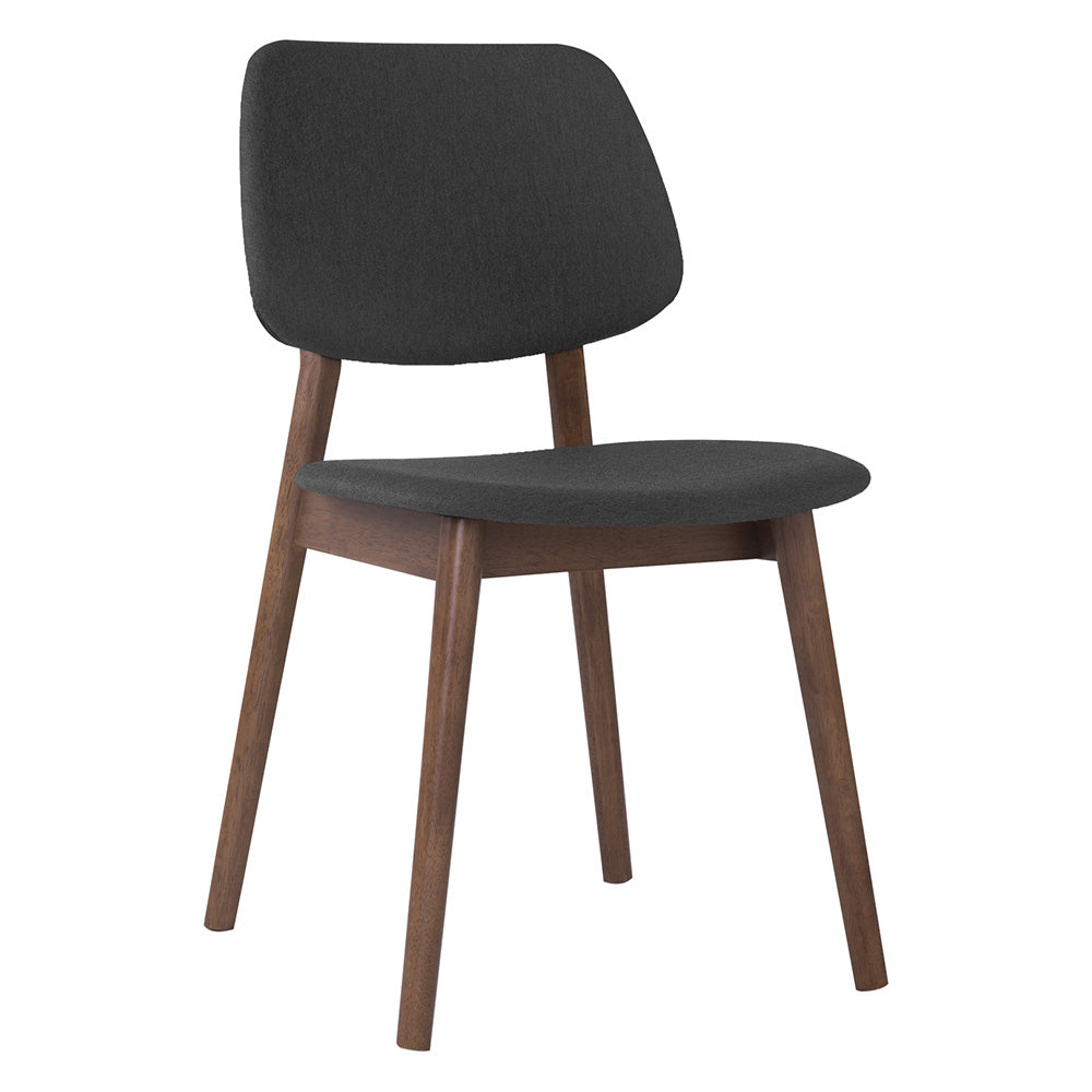 Stylish MERCY Dining Chair in Walnut & Grey - Perfect for Modern Kitchens, Dining Rooms & Home Offices
