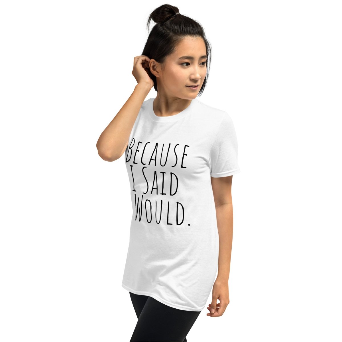 Because I Said I Would Essential T-Shirt - Motivational Recovery Shirt for Men & Women - Inspirational Gift for Sobriety, Addiction Recovery & Self-Improvement - Perfect for AA Meetings, Gym Workouts & Daily Encouragement