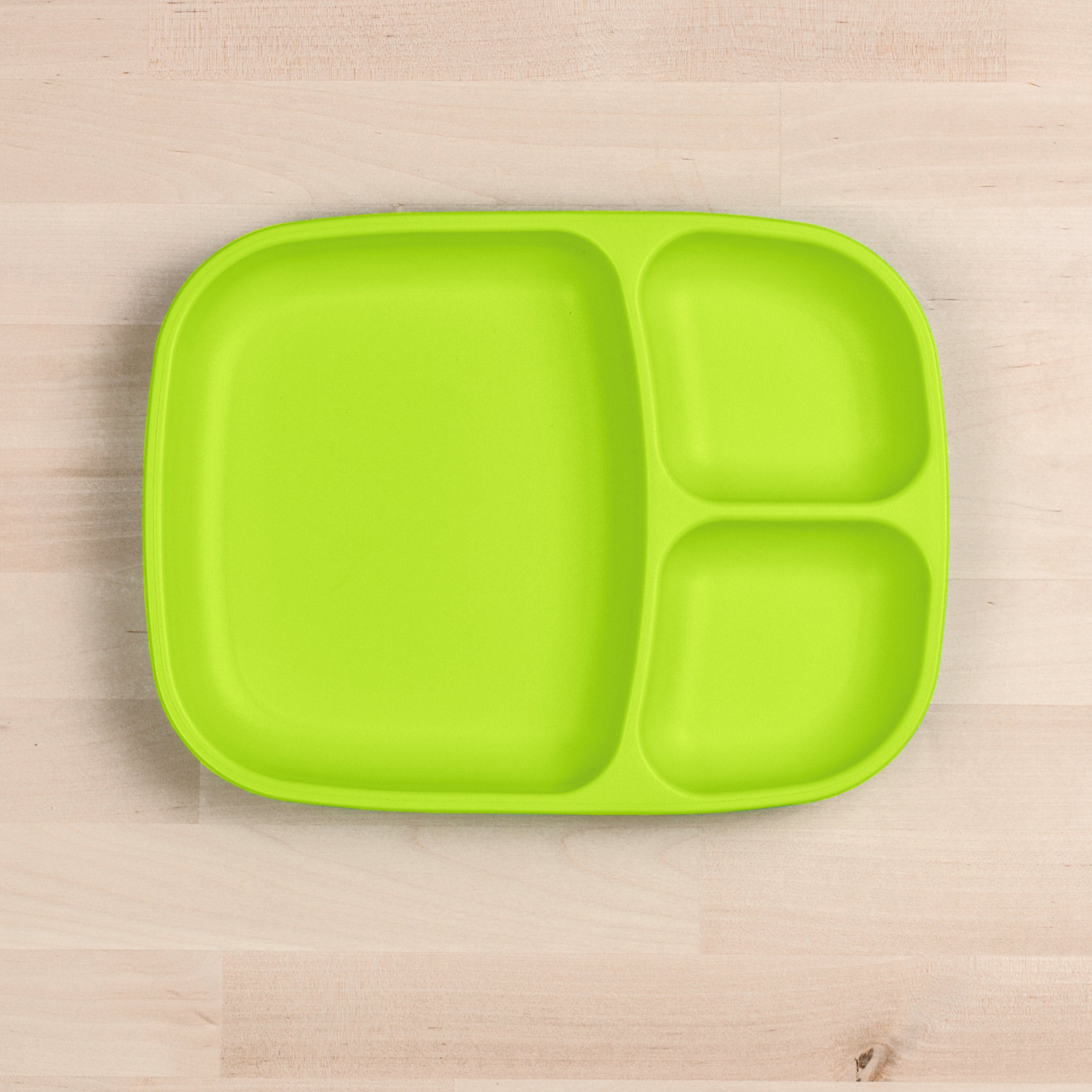 Re Play Divided Plate Large - BPA-Free, Eco-Friendly Kids Dinnerware for Toddlers & Babies - Perfect for Home, School, and Travel Meals