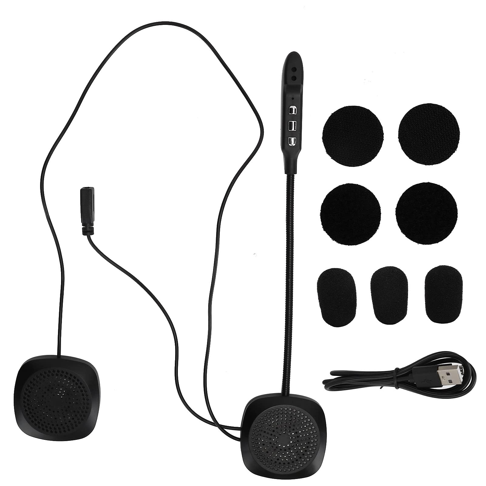 Yoidesu Bluetooth 5.0 Motorcycle Helmet Headset - Wireless Hands-Free Headphones with Auto Answer & Noise Cancellation for Safe Riding - Perfect for Commuting, Touring and Group Rides
