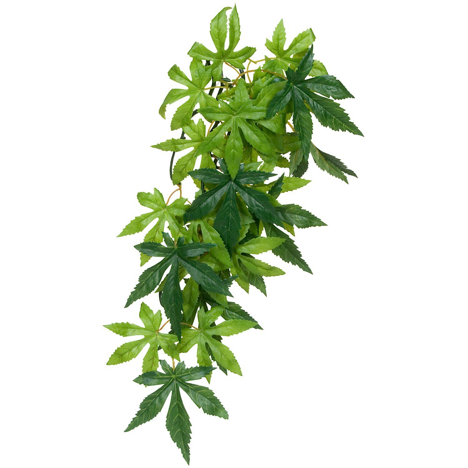 Exo Terra Silk Terrarium Plant Small - Artificial Abutilon Hanging Vine for Reptile Tanks, Gecko Habitats & Terrarium Decor - Realistic Fake Plants for Vivarium Setup