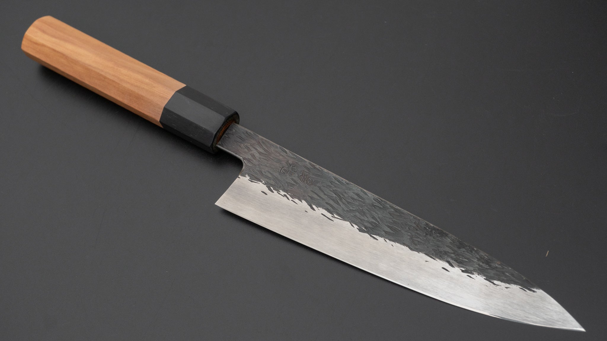 Premium Isamitsu White #1 Stainless Clad Kurouchi Petty Knife 150mm with Yakusugi Cedar Handle - Perfect for Precision Slicing, Fruit Cutting & Small Kitchen Tasks