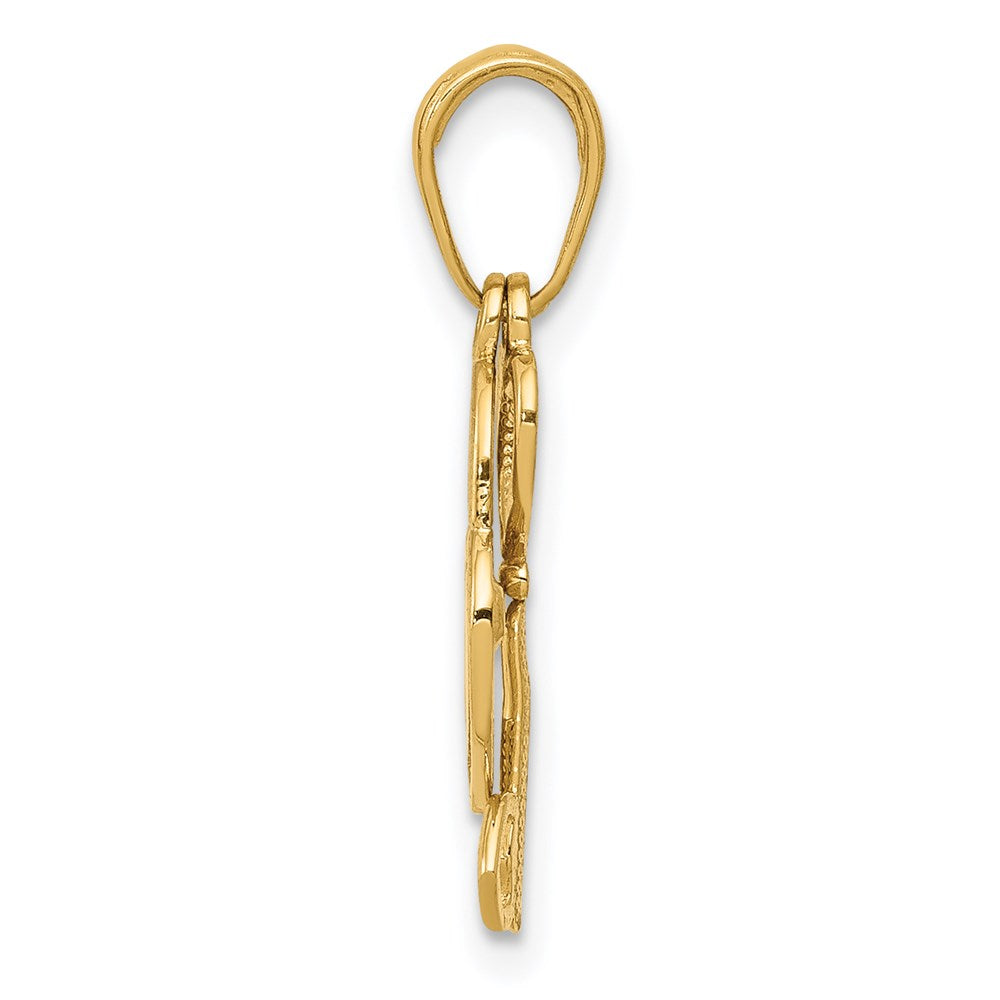 Gold Key to My Heart Pendant Necklace - Model K5150 | Romantic Gift for Her, Anniversary & Valentine's Day Jewelry