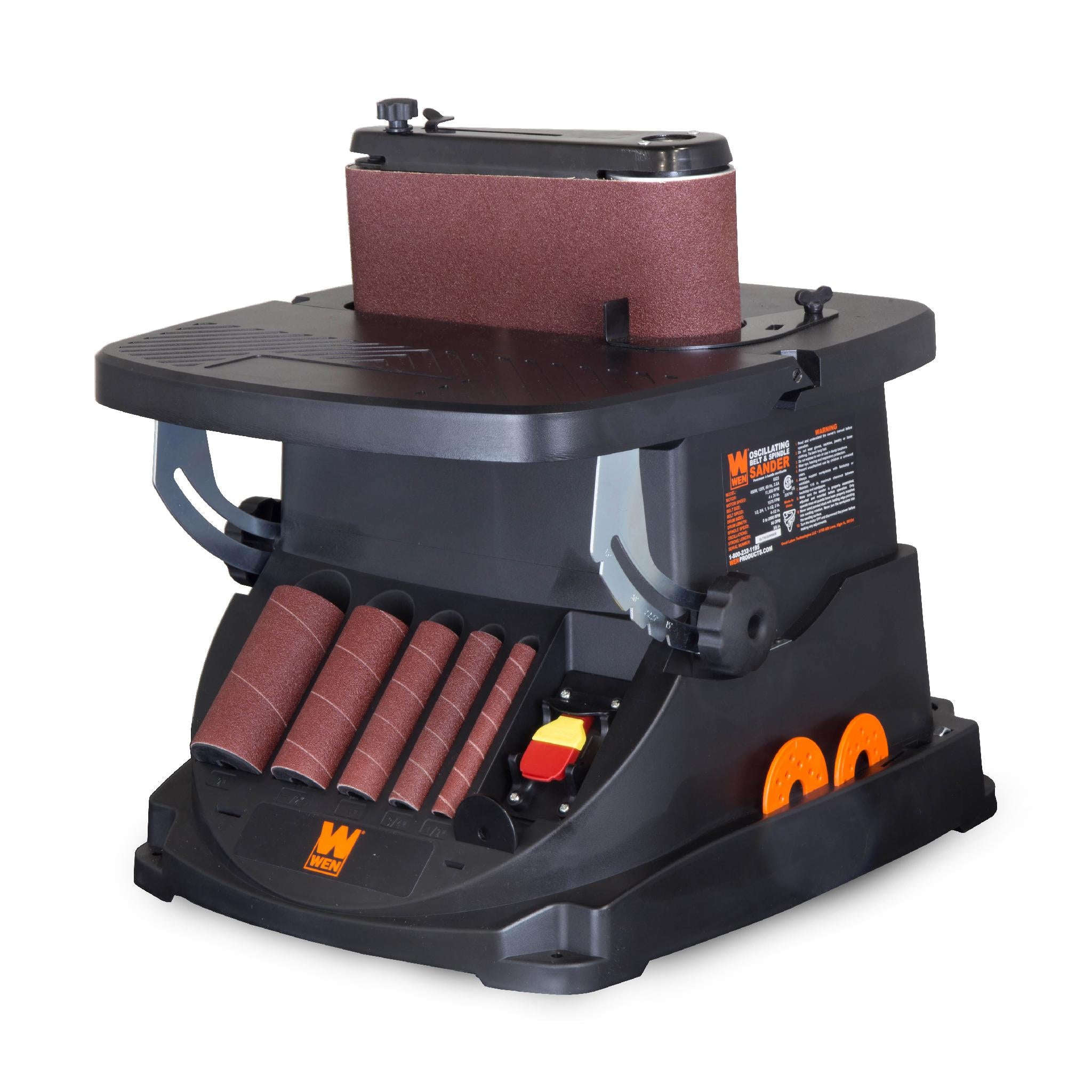 WEN R6524 Oscillating Belt & Spindle Sander (Certified Refurbished) - Woodworking Power Tool for Sanding, Shaping & Finishing Projects