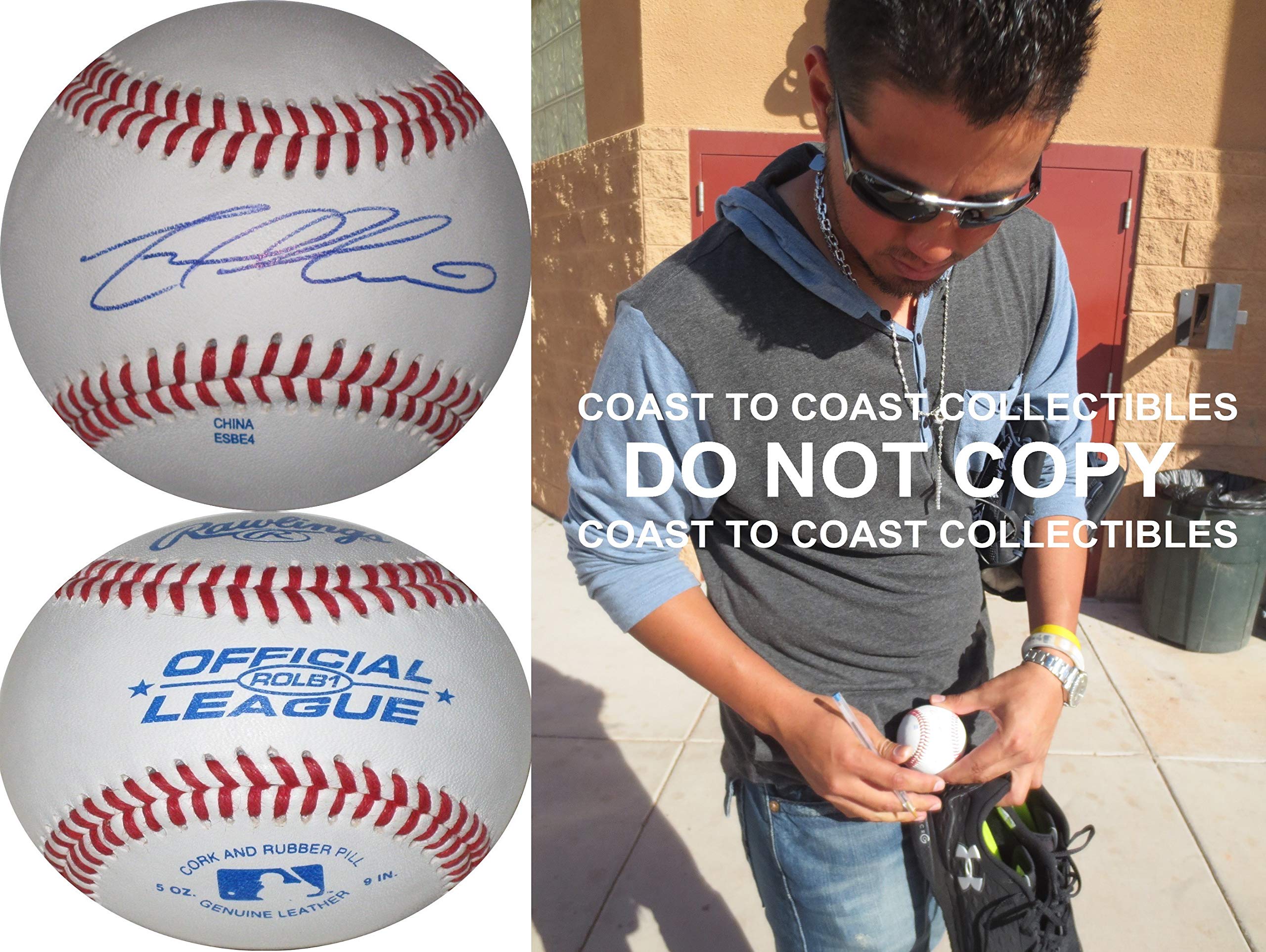 Yovani Gallardo Autographed Baseball - Milwaukee Brewers & Texas Rangers - Signed with COA Proof - Perfect for MLB Memorabilia Collectors & Sports Fans Display