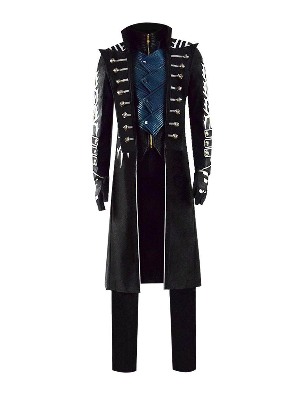 Devil May Cry 5 Vergil Cosplay Costume for Men - Halloween Anime Video Game Character Outfit - Perfect for Conventions, Cosplay Events & Halloween Parties