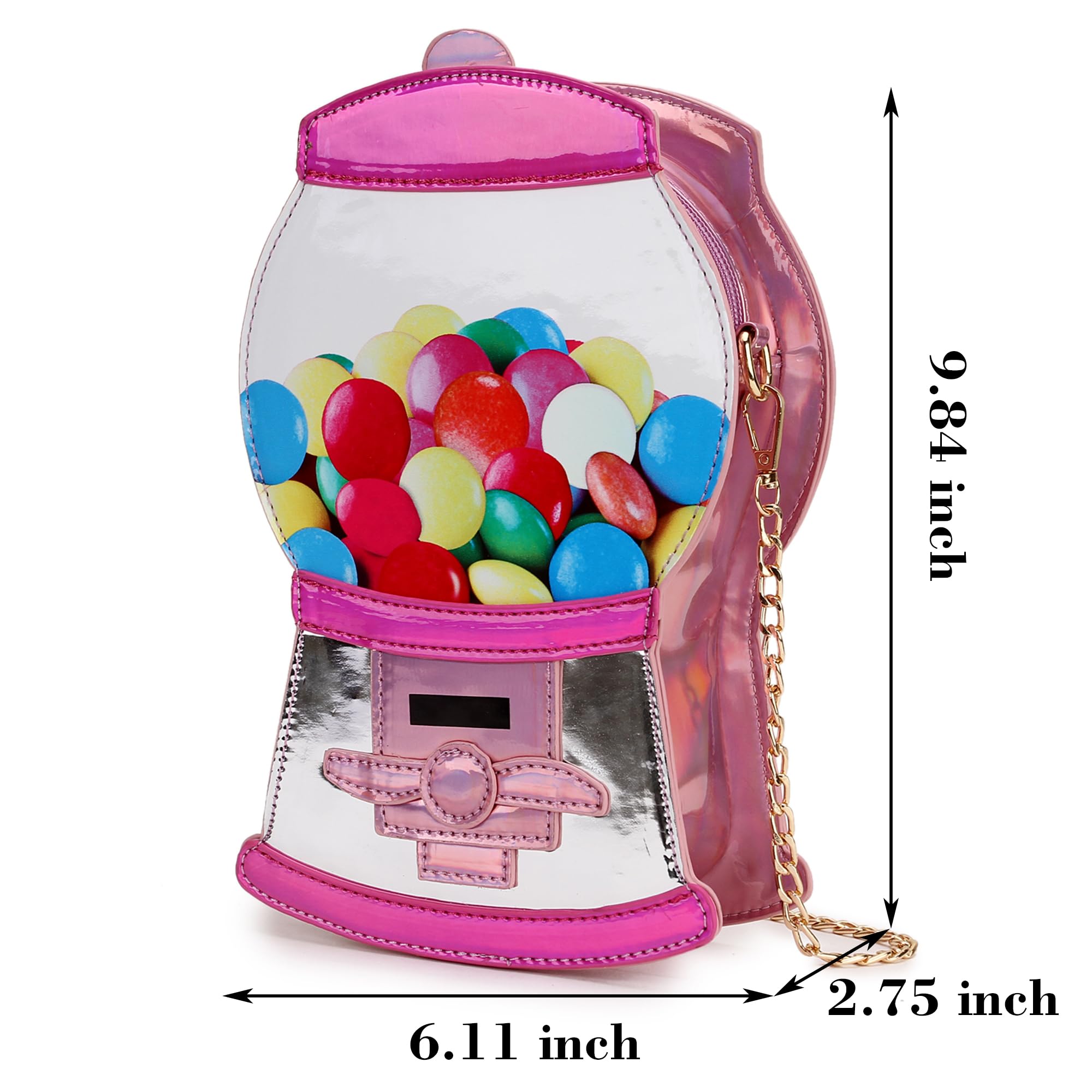 Stylish Fun Shape Crossbody Bag for Women & Teens - Adjustable Shoulder Strap Unique Novelty Handbag | Perfect for Parties, Shopping & Daily Use