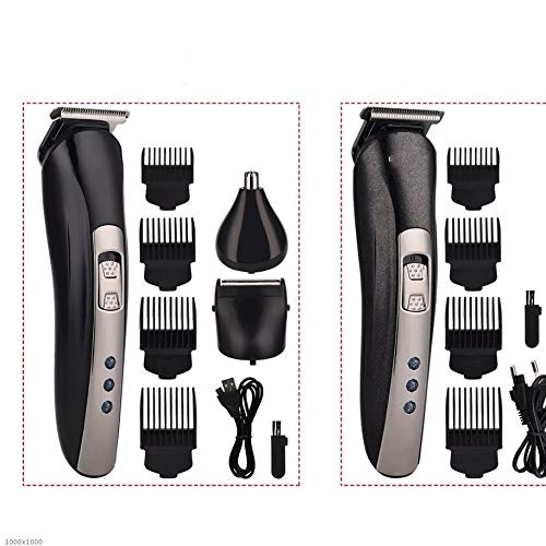 Professional Rechargeable Electric Shaver & Hair Trimmer for Men - Nose Hair Clipper & Beard Grooming Kit - Perfect for Home, Travel, and Personal Grooming