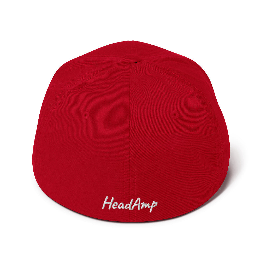 HeadAmp Embroidered Baseball Cap - Adjustable Fitted Hat for Men & Women - Perfect for Outdoor Sports, Running, Hiking & Casual Wear