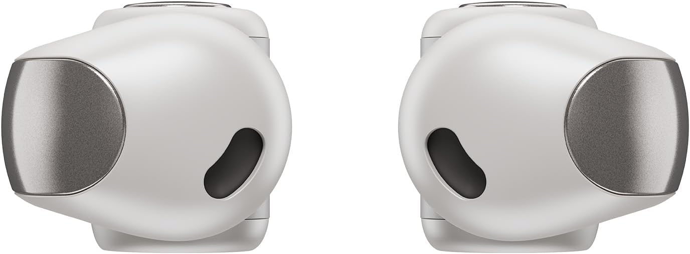 Bose Ultra Open Earbuds with OpenAudio Technology - Wireless Open Ear Headphones, 48H Battery Life, White Smoke & Green Portable Charger - Perfect for Running, Cycling, and Outdoor Activities