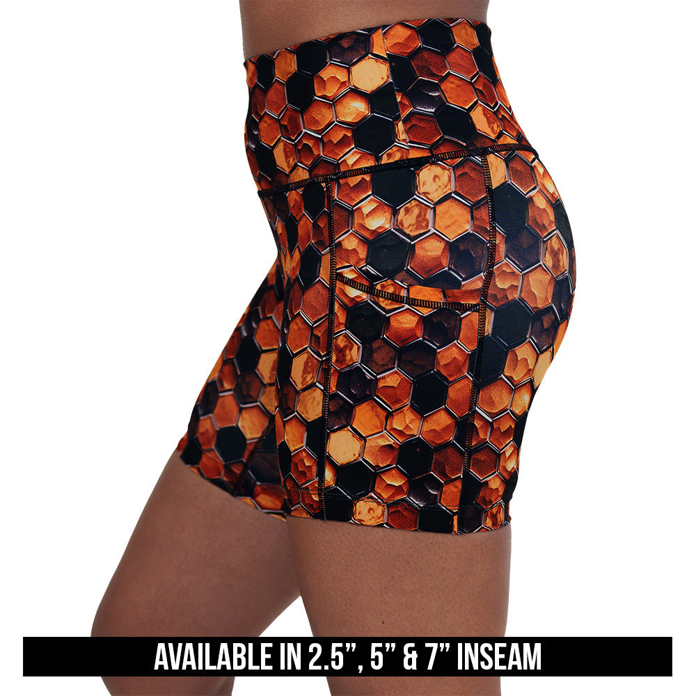 Breathable Honeycomb Pattern Quick-Dry Athletic Shorts for Men & Women - Perfect for Running, Gym & Outdoor Workouts