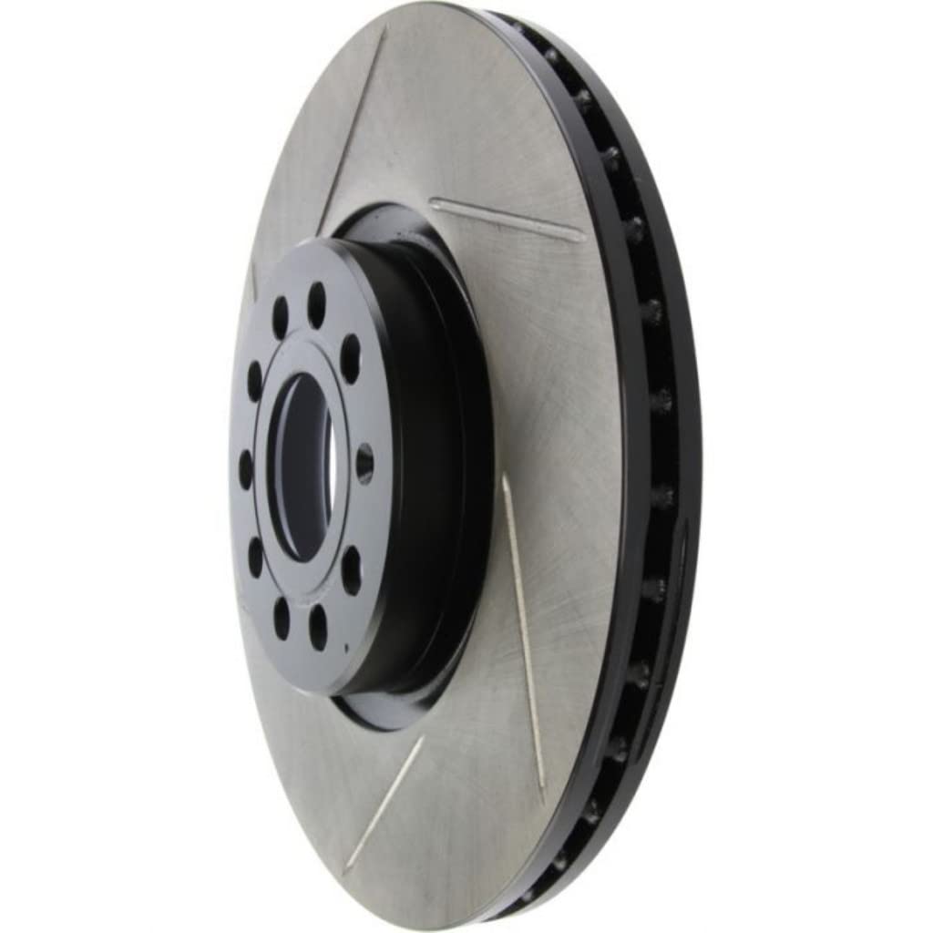 StopTech Slotted Brake Rotors for Audi TTS Quattro 2009-2017 - Front Passenger Side (126.33098SR) | High-Performance Braking for Street & Track Use