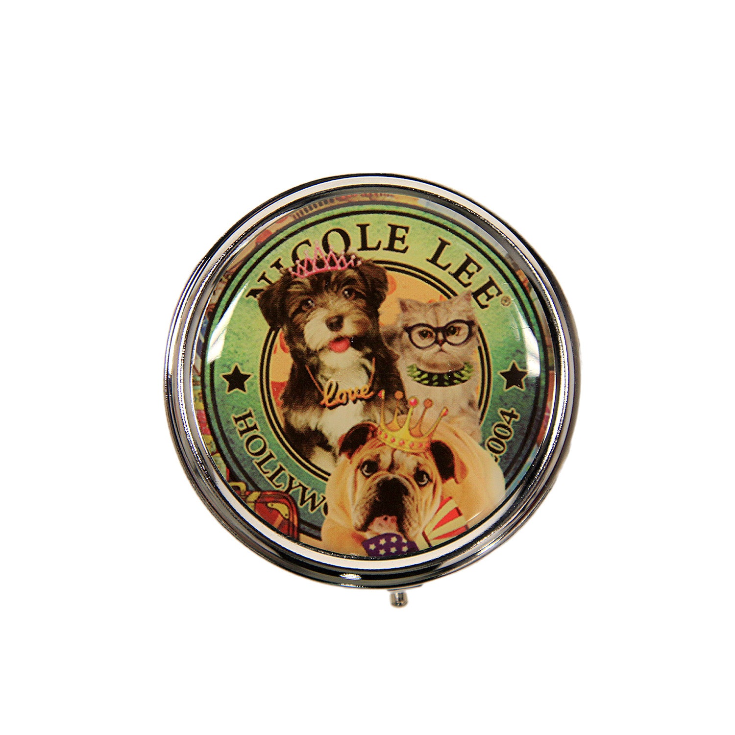 NL Signature Round Pill Case (Large) - Durable Travel Medicine Organizer for Daily Use at Home or On the Go