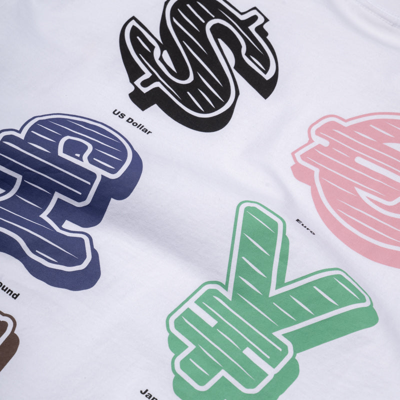 Ice Cream Cash Rules T-Shirt - White | Funny Graphic Tee for Men & Women | Perfect for Summer Outfits & Casual Wear
