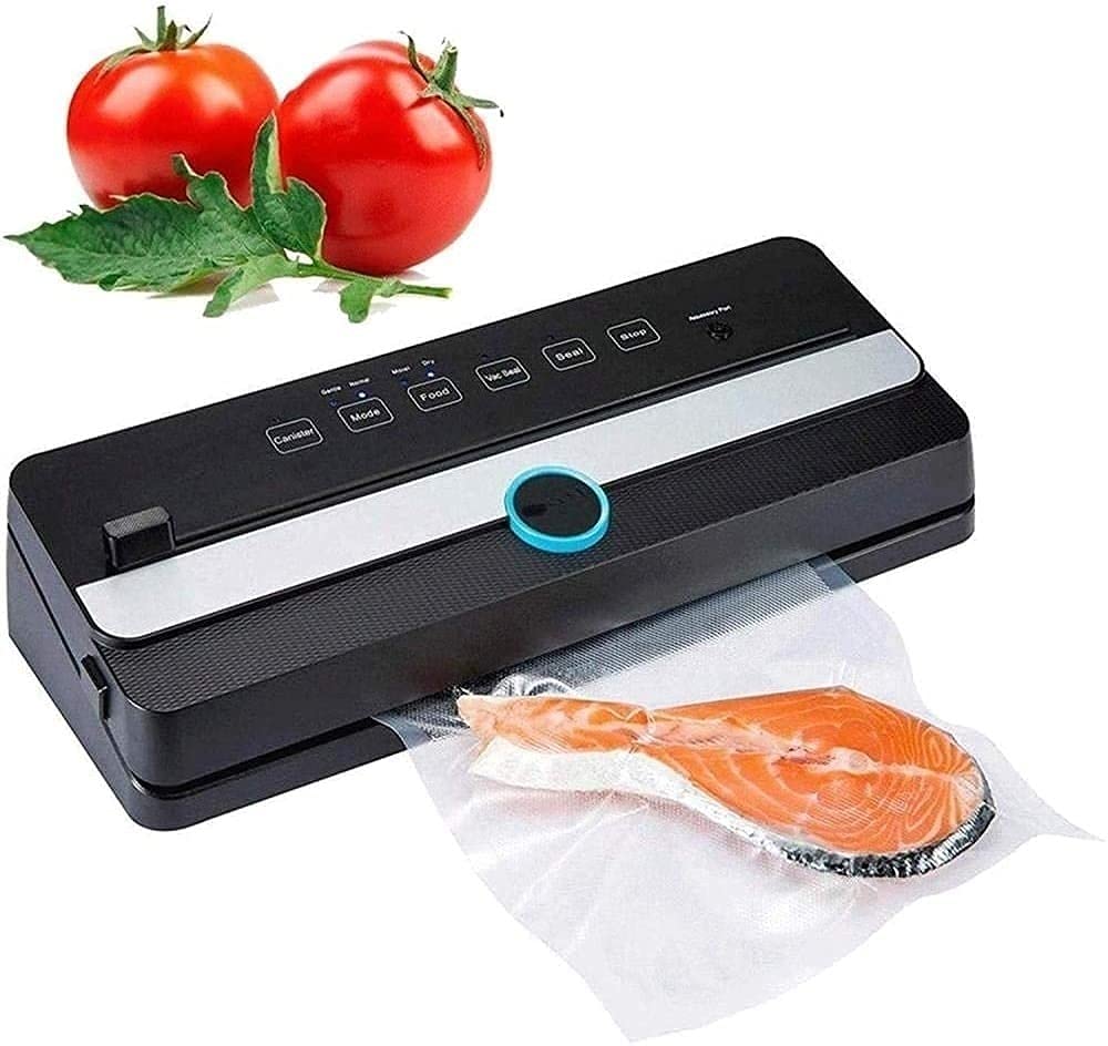 Lightweight HXR Vacuum Sealer Machine - Portable Mini Automatic Food Packaging System for Home Use | Perfect for Meal Prep, Sous Vide, Food Storage & Freezer Organization