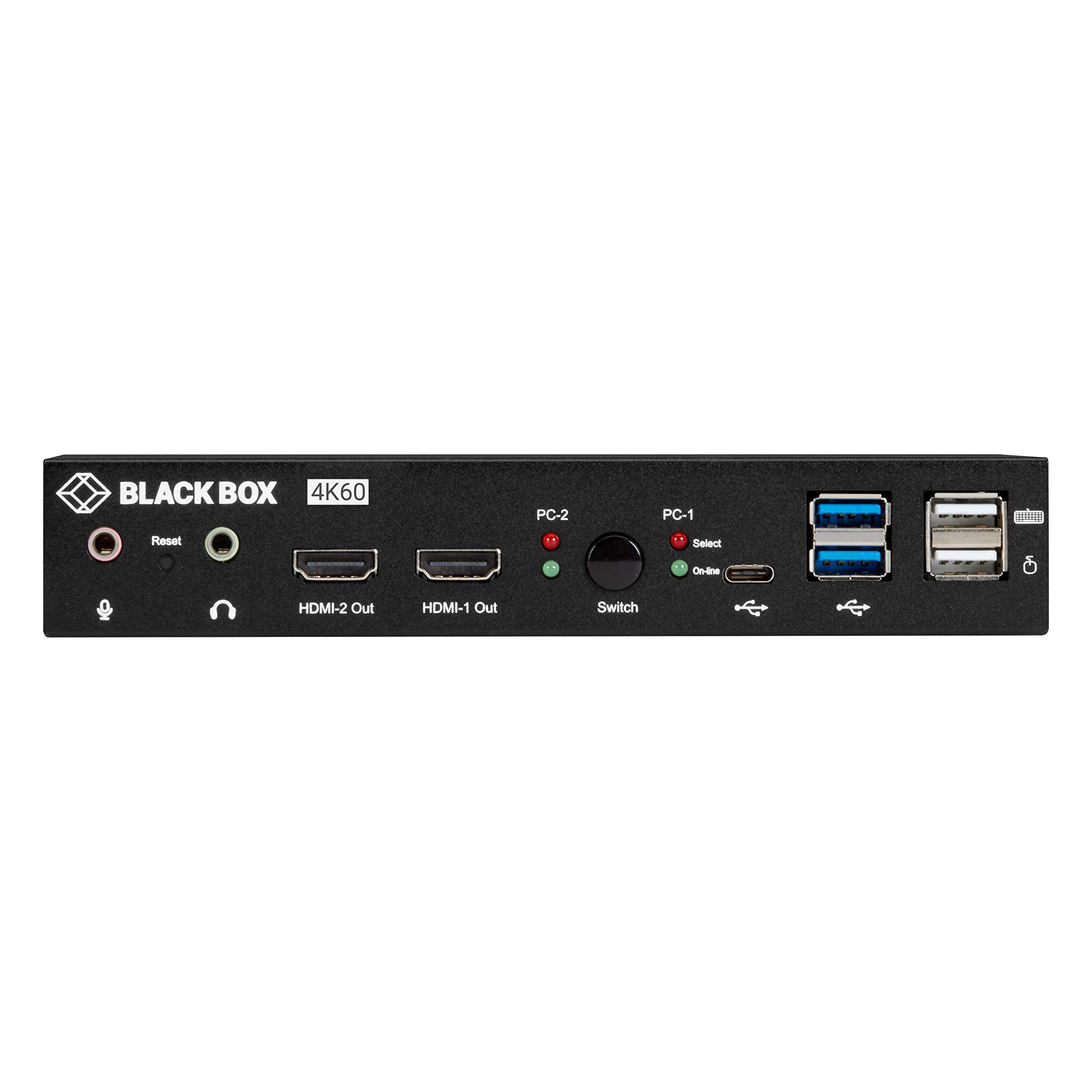 Control 2 Computers with One Keyboard & Mouse - Multi-PC Sharing KVM Switch for Home Office & Gaming Setup
